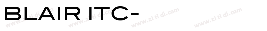 BLAIR ITC字体转换